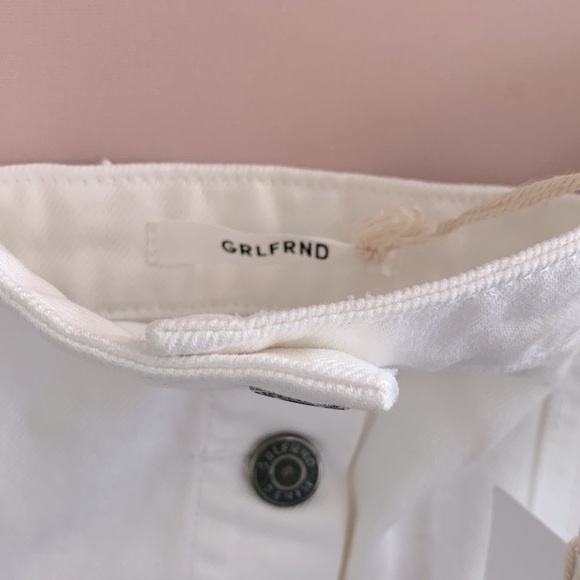 GRLFRND White Button Down Sleeveless Denim Overall Midi Petra Dress Size S NWT - Picture 6 of 9